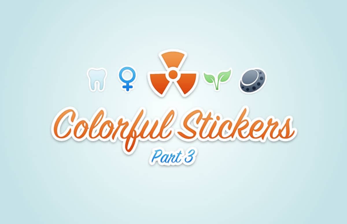 Colorful  Vector  Stickers3  Preview1