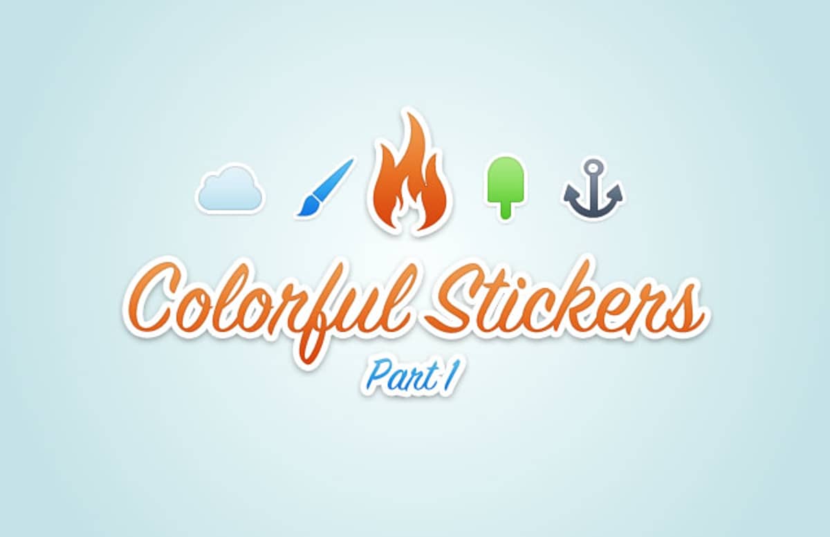 Colorful  Vector  Stickers  Preview1