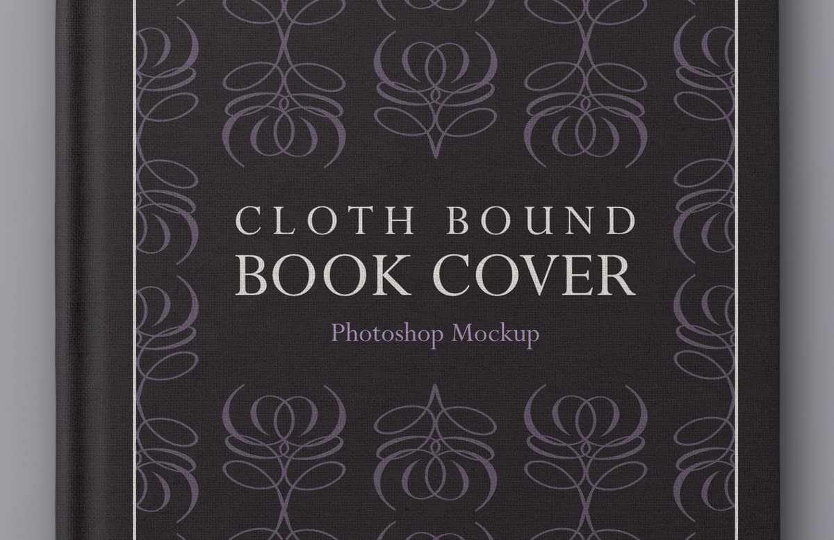 Cloth  Bound  Book  Cover  Mockup  Preview 1A
