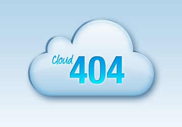 Cloud 404 Error Page