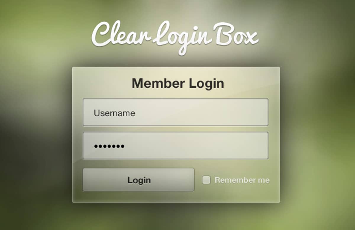 Clear  Login  Box  Preview1