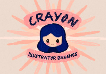 Crayon Illustrator Brushes