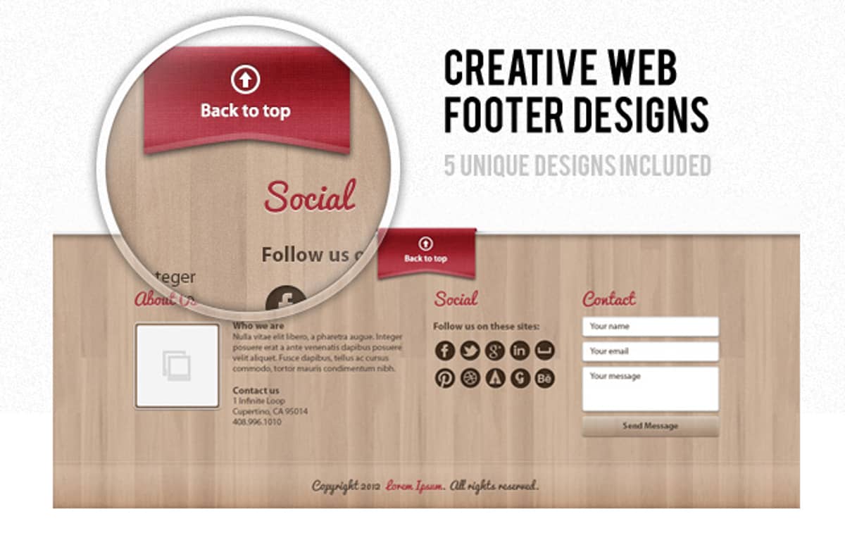 Creative  Footer  Designs  Preview1