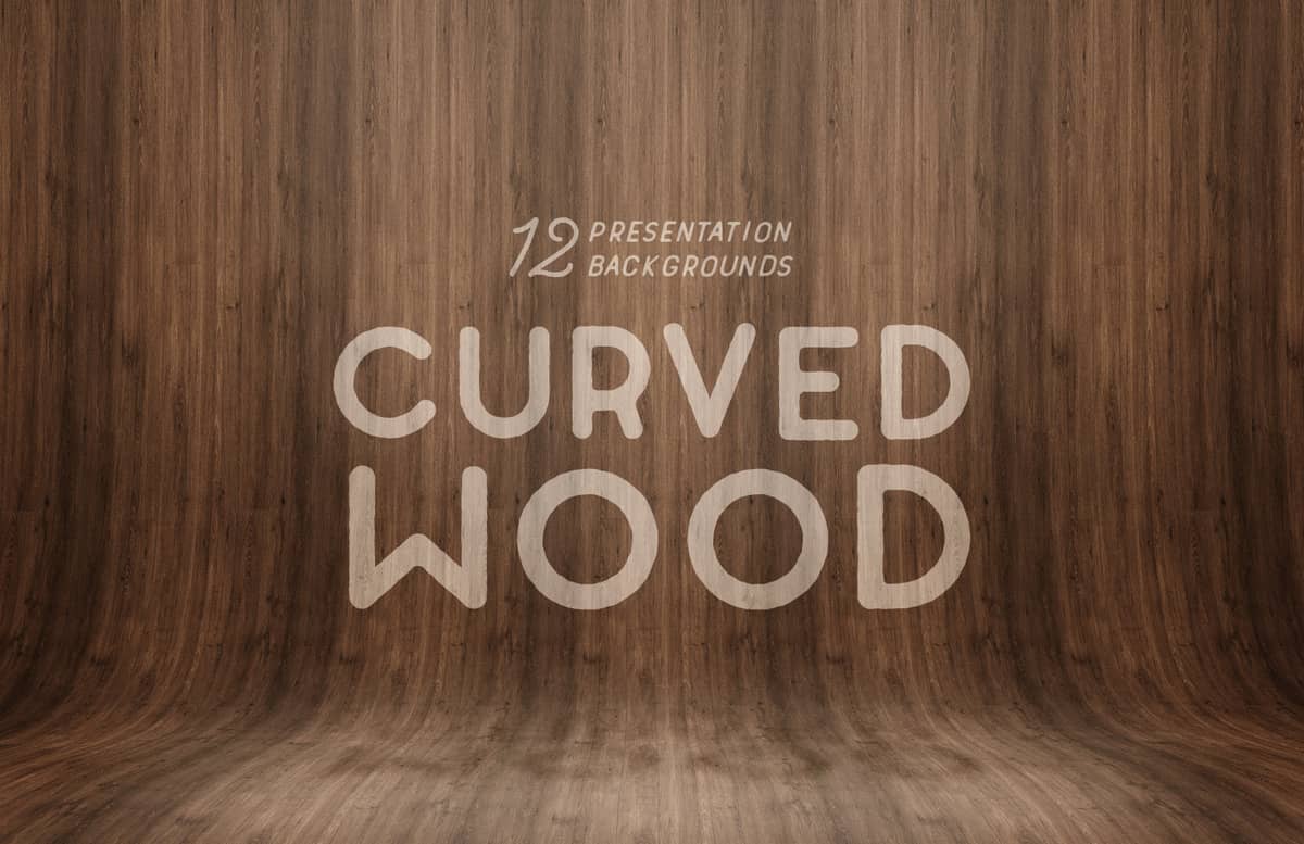 Curved  Wood  Presentation  Backgrounds  Preview 1B