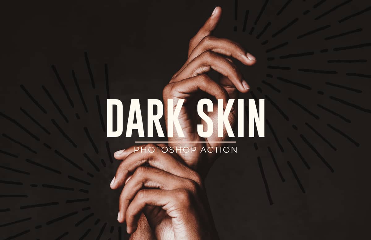 Dark Skin Photoshop Action Preview 1