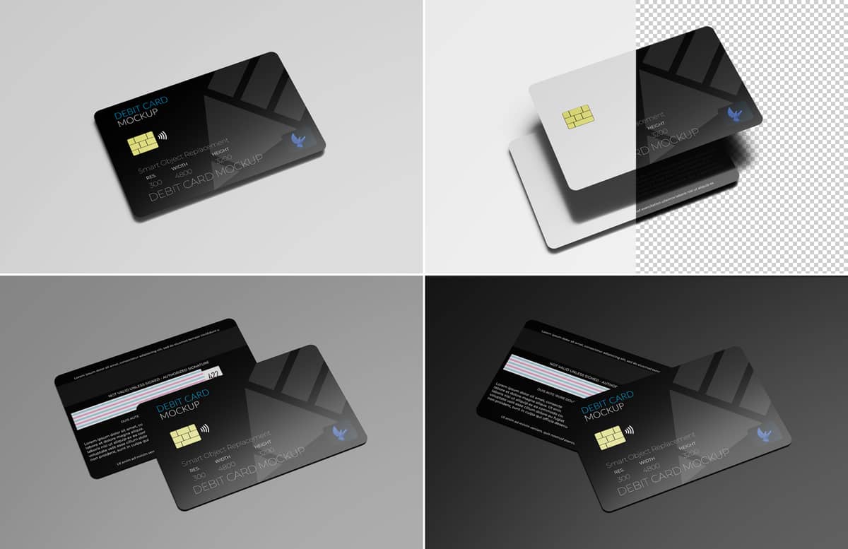 Debit Card Mockup Preview 1