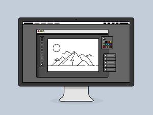 Desktop Screen Vector Icons 1