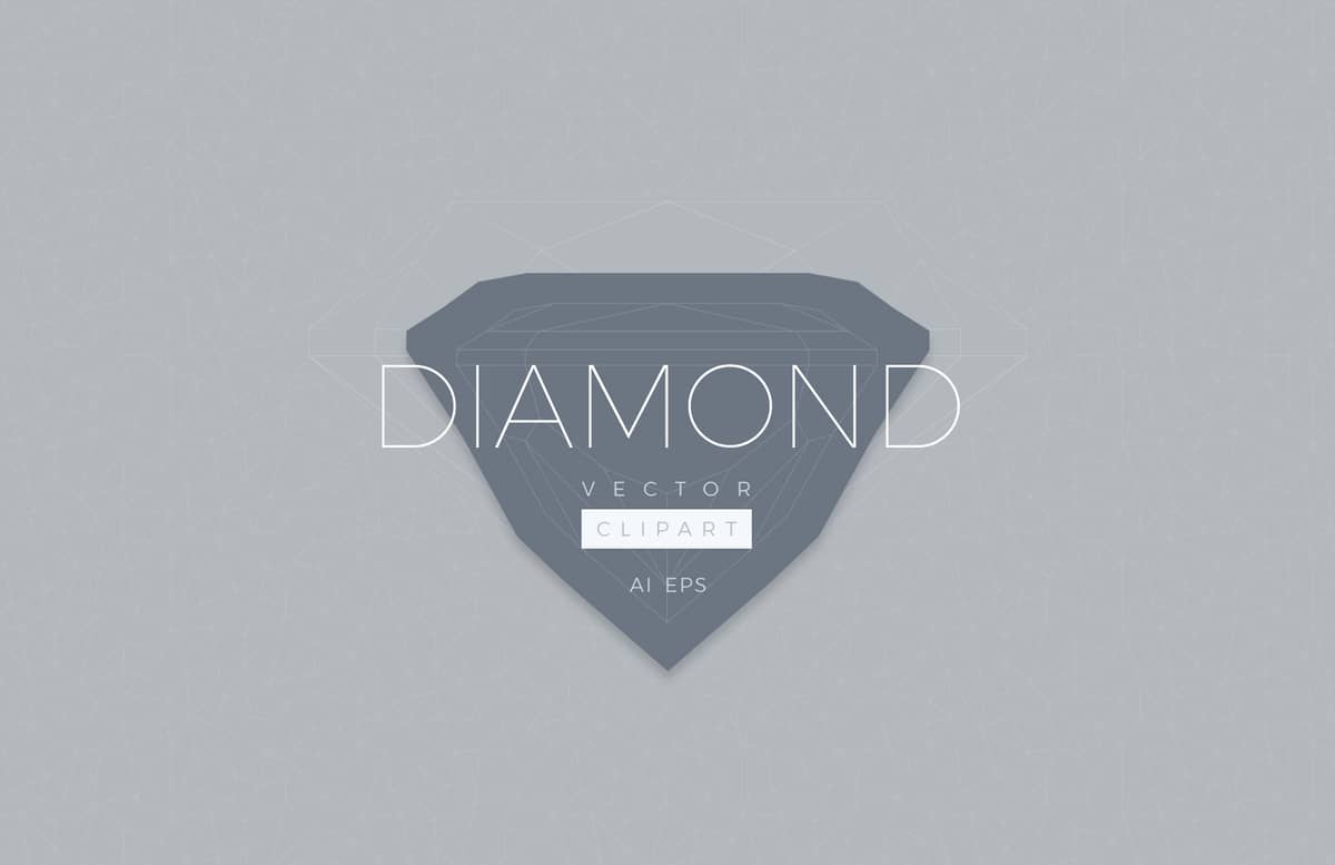 Diamond Vector Clipart Preview 1