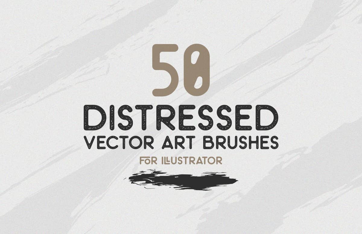 Distressed Vector Art Brushes Preview 1