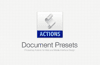 Document Presets - Ps Actions