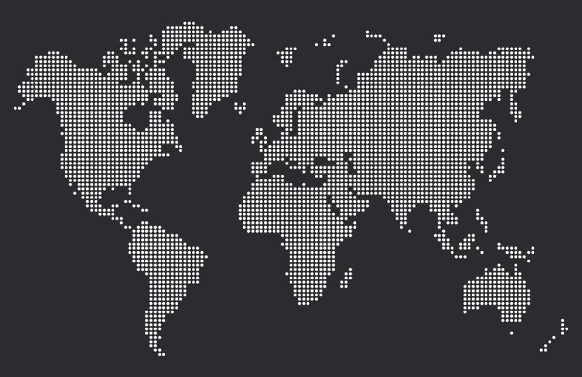 Dotted  World  Map  Vectors  Preview 1