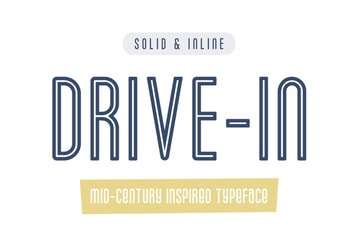 Drive-in Mid-Century Font