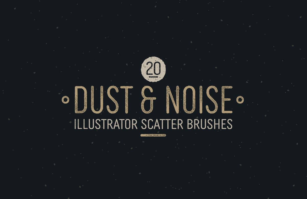 Dust And Noise Illustrator Scatter Brushes Preview 1