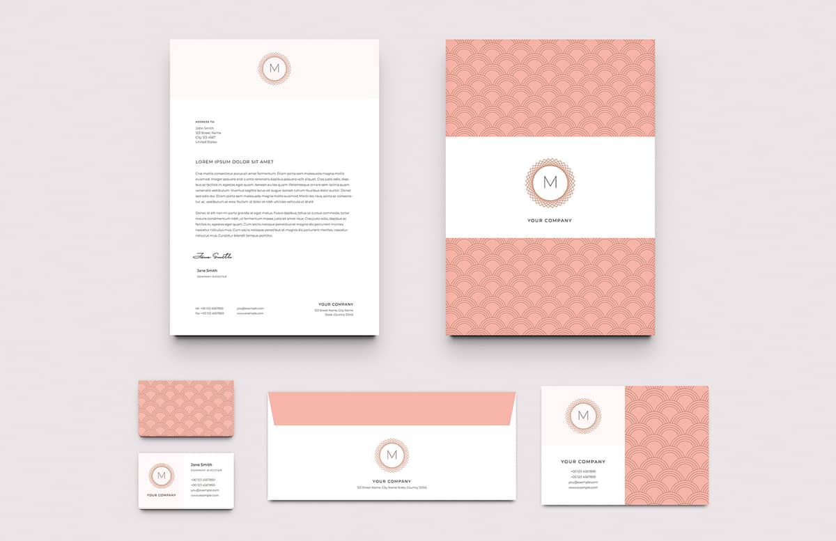 Elegant Business Stationery Layouts Preview 1