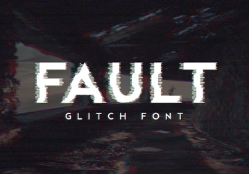 Fault - Glitch Font