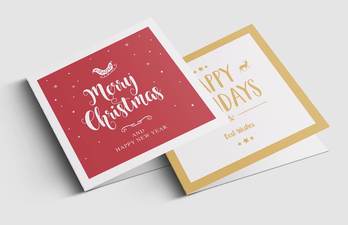 Festive Christmas Greeting Card Templates Preview 1