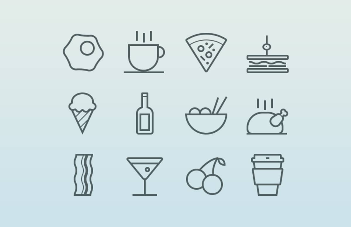 Food   Drink  Icons  Preview 1A