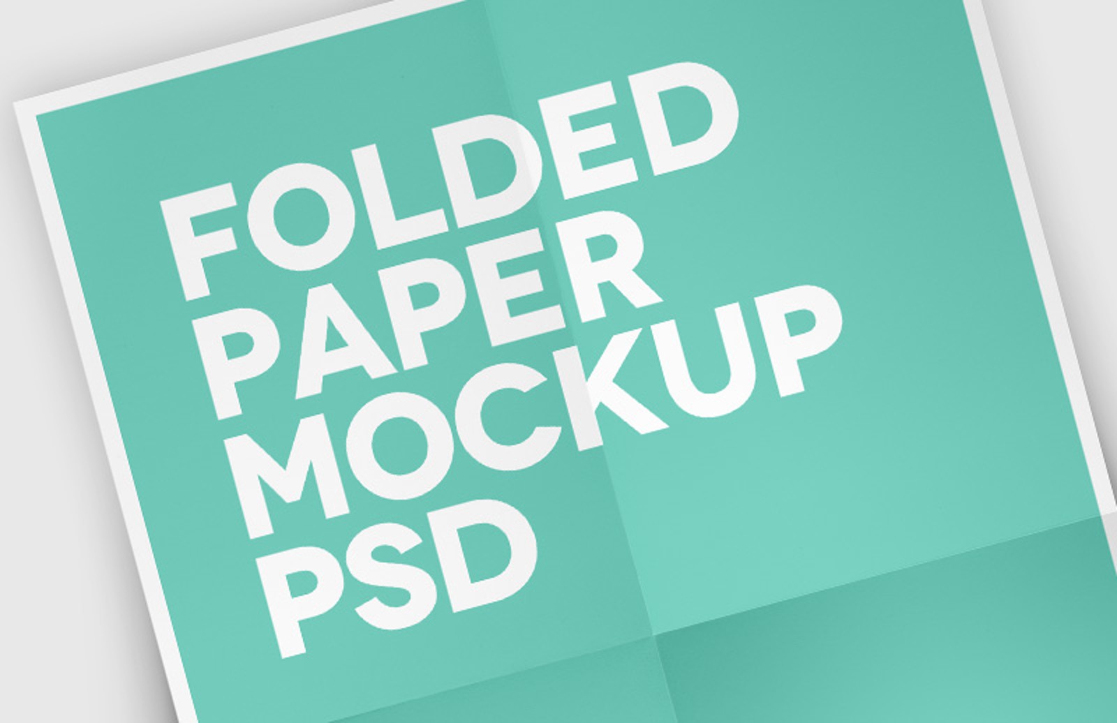 Download Folded Paper Mockup — Medialoot