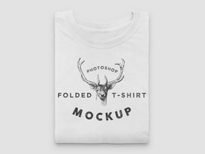 Folded T-Shirt Mockup PSD 2