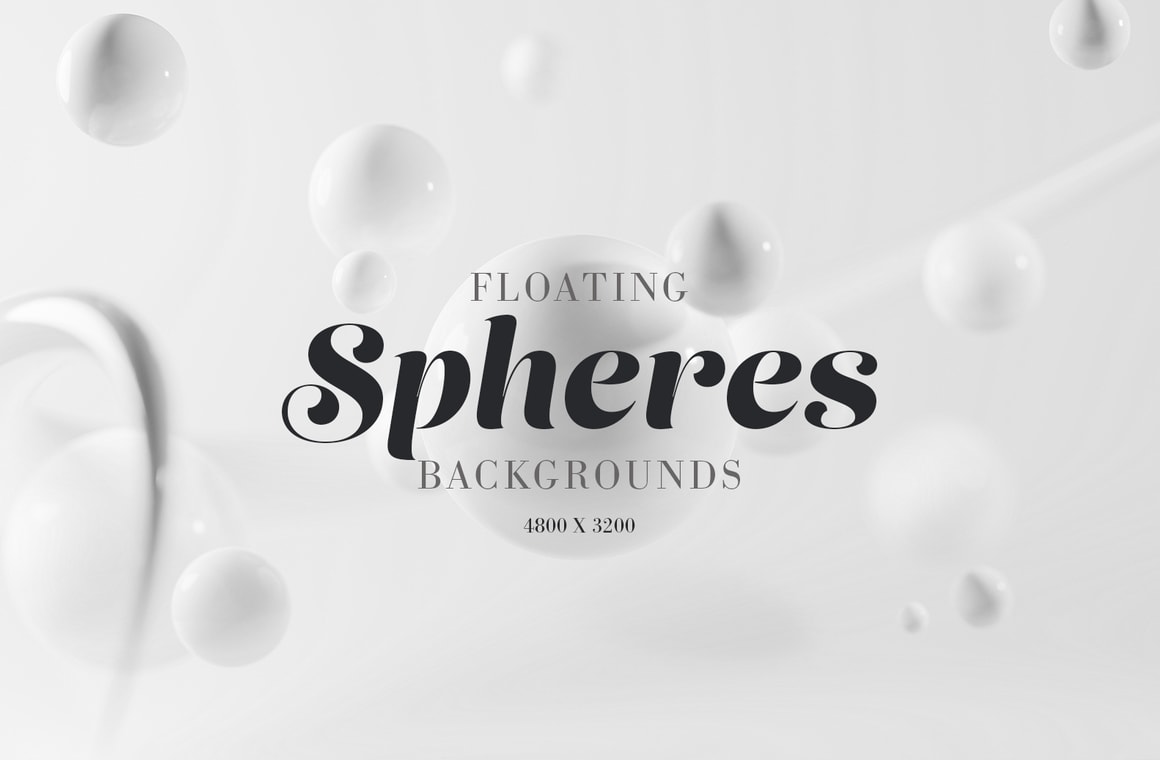 Floating Spheres Backgrounds