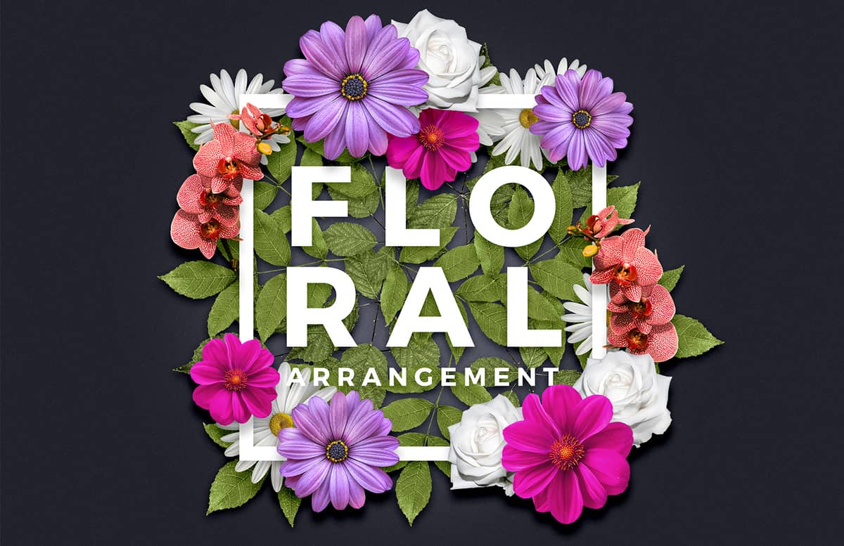 Floral Arrangement Text Effect Preview 1