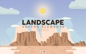Flat Landscape Vector Elements