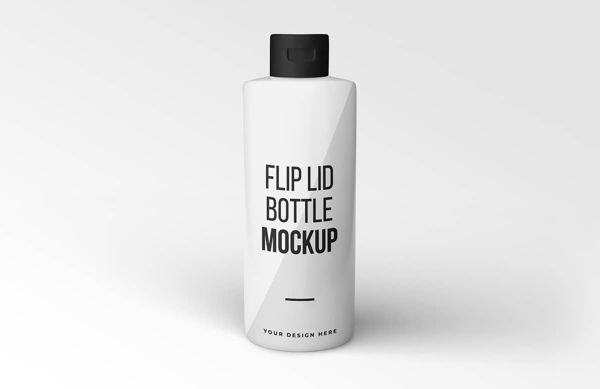 Flip Lid Bottle Mockup Preview 1