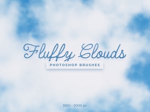 Fluffy Clouds Photoshop Brushes 1