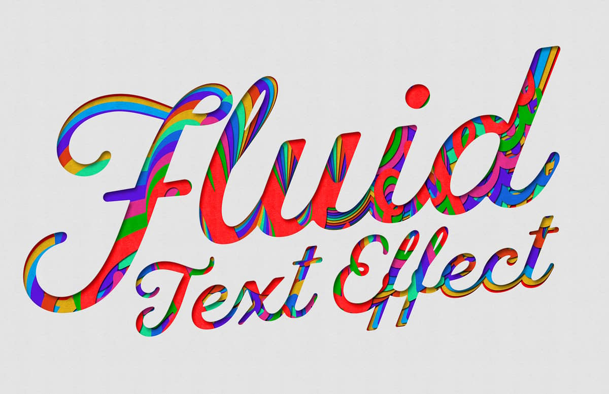 Fluid    Retro  Cardboard  Text  Effect  Preview 1