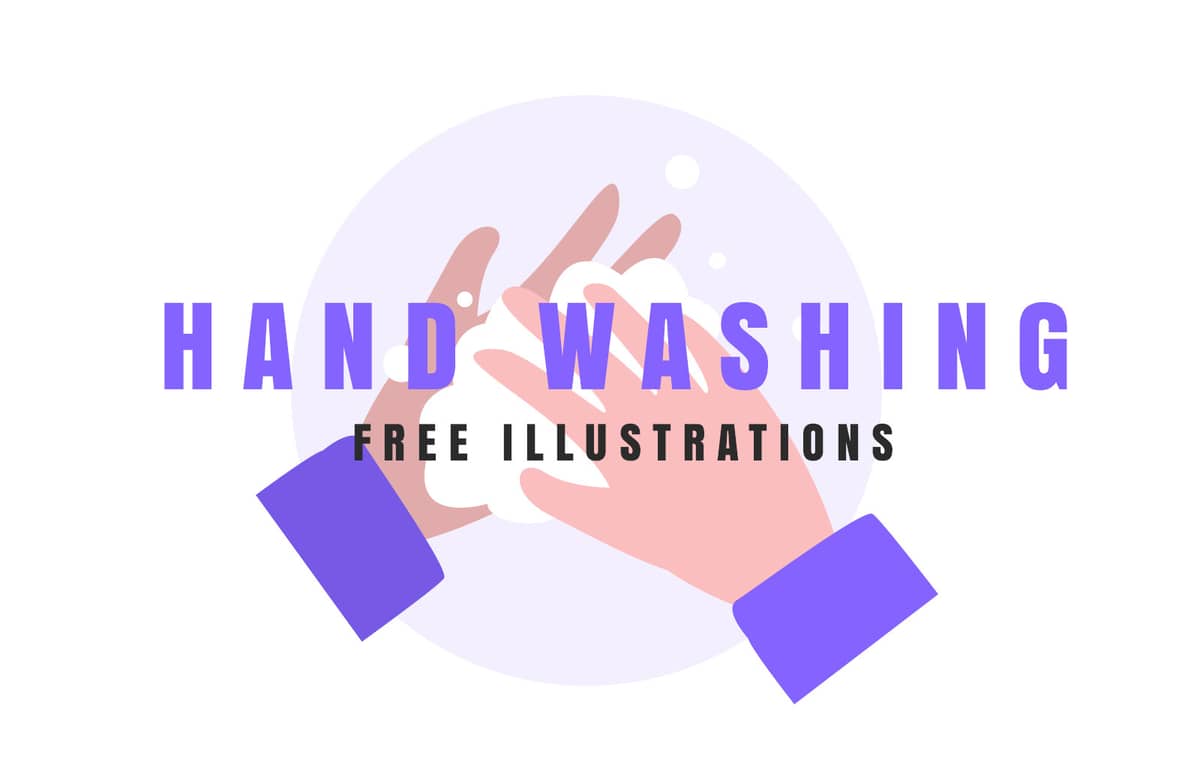 Free Hand Washing Vector Illustrations Preview 1
