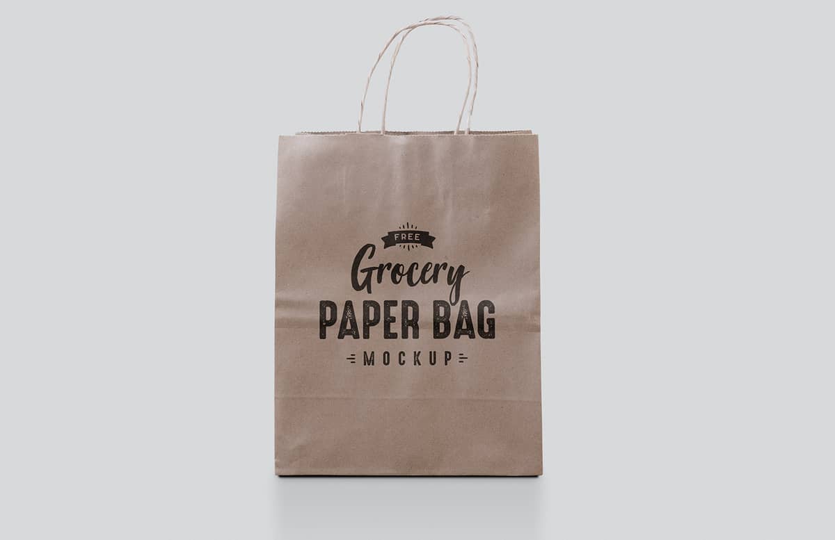 Free Paper Bag Mockup Preview 1