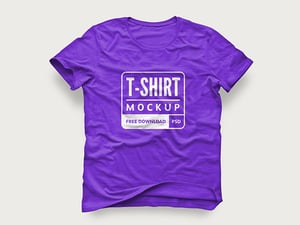 Free T-Shirt Design Mockup 2