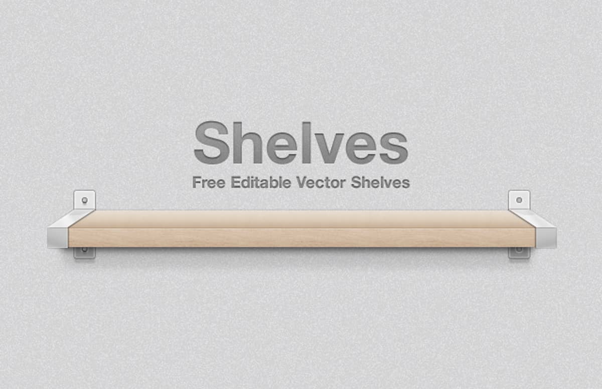 Free  Vector  Shelves  Preview1