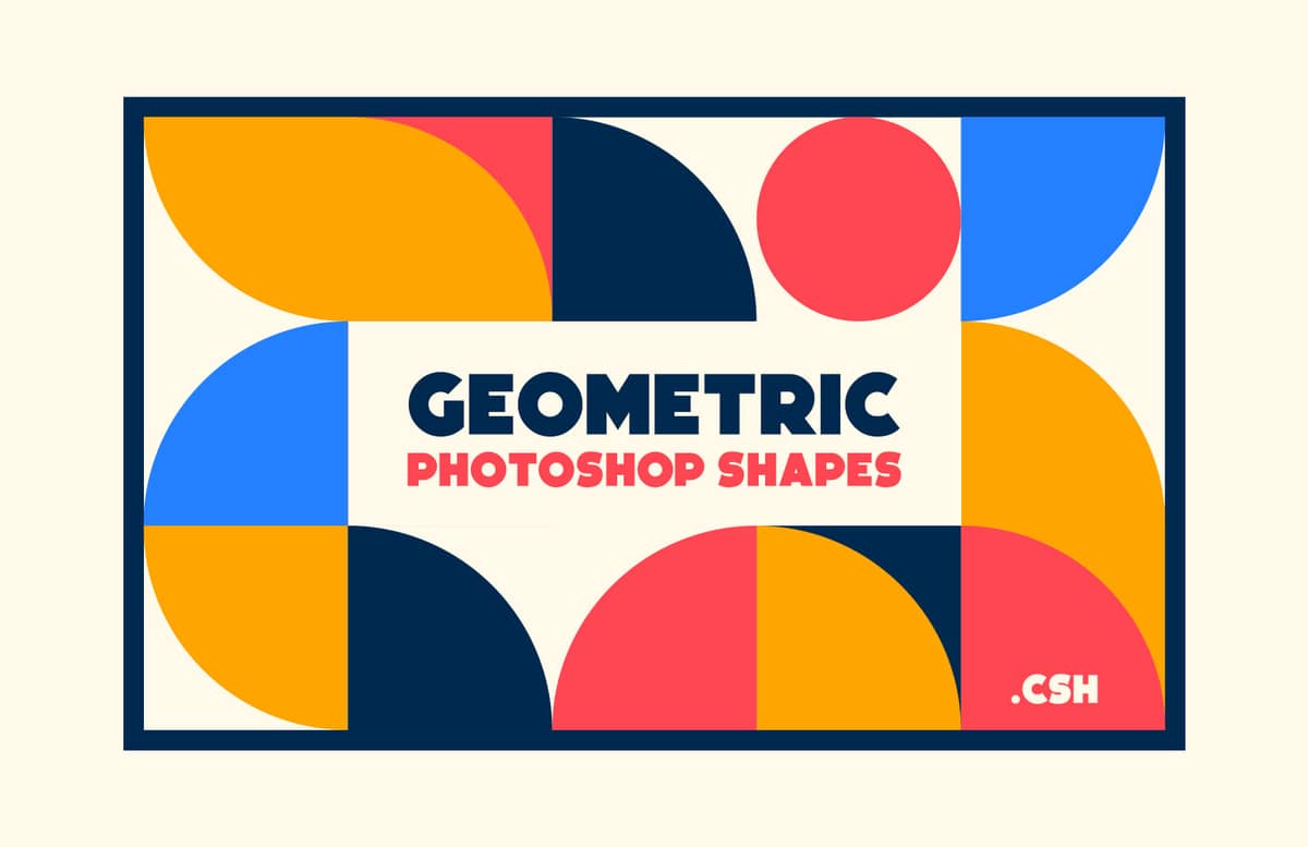 Geometric Photoshop Shapes Preview 1