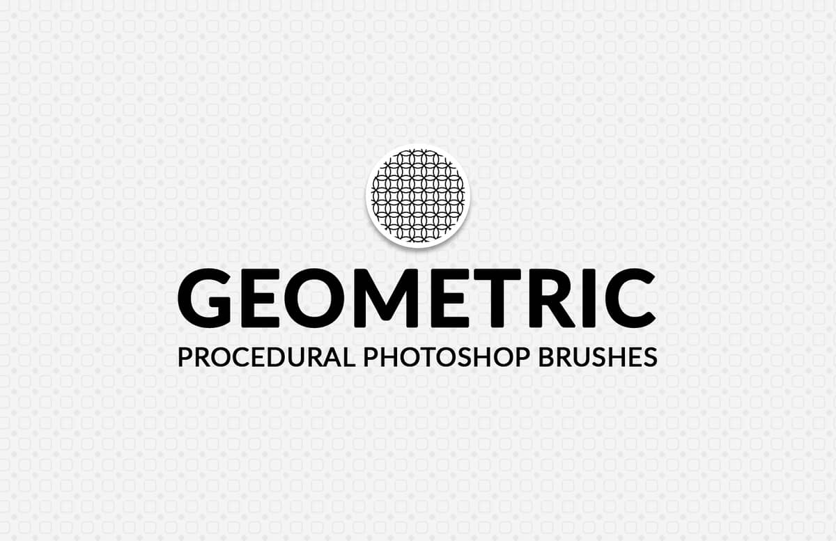 Geometric Procedural Photoshop Brushes Preview 1