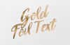 Gold Foil Font Text Effect Kit