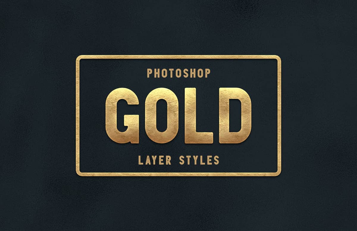 Gold Layer Styles For Photoshop Preview 1
