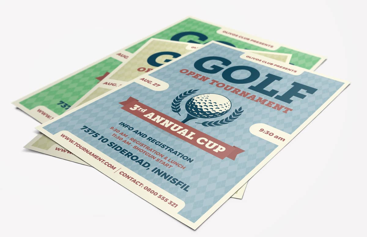 Golf Tournament Flyer Preview 1
