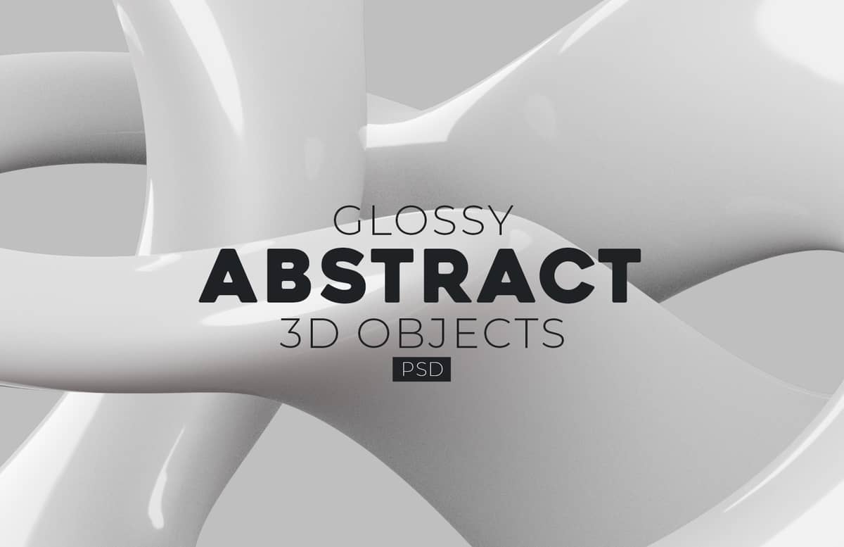 Glossy Abstract 3 D Objects Preview 1