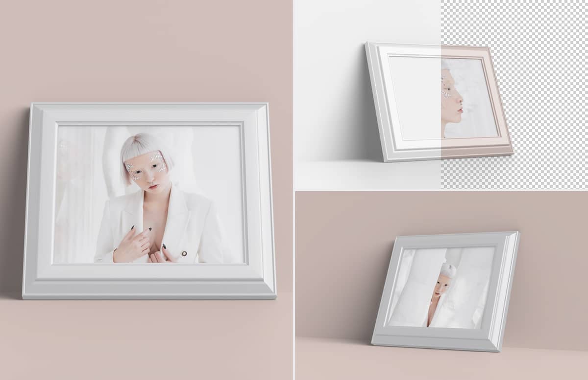 Glossy Picture Frame Mockup Preview 1