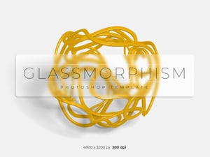 Glassmorphism Photoshop Template 1