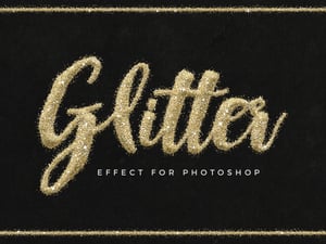Glitter Text Effect for Photoshop 1
