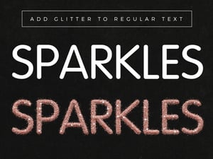 Glitter Text Effect for Photoshop 2