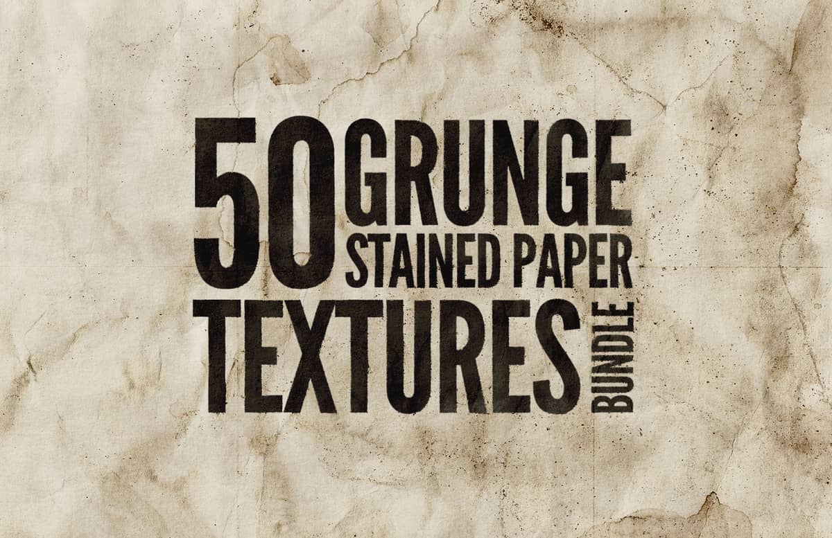 Grunge Stained Paper Textures Bundle Preview 1