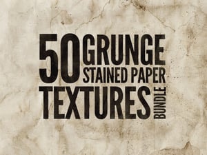 Grunge Stained Paper Textures Bundle 1