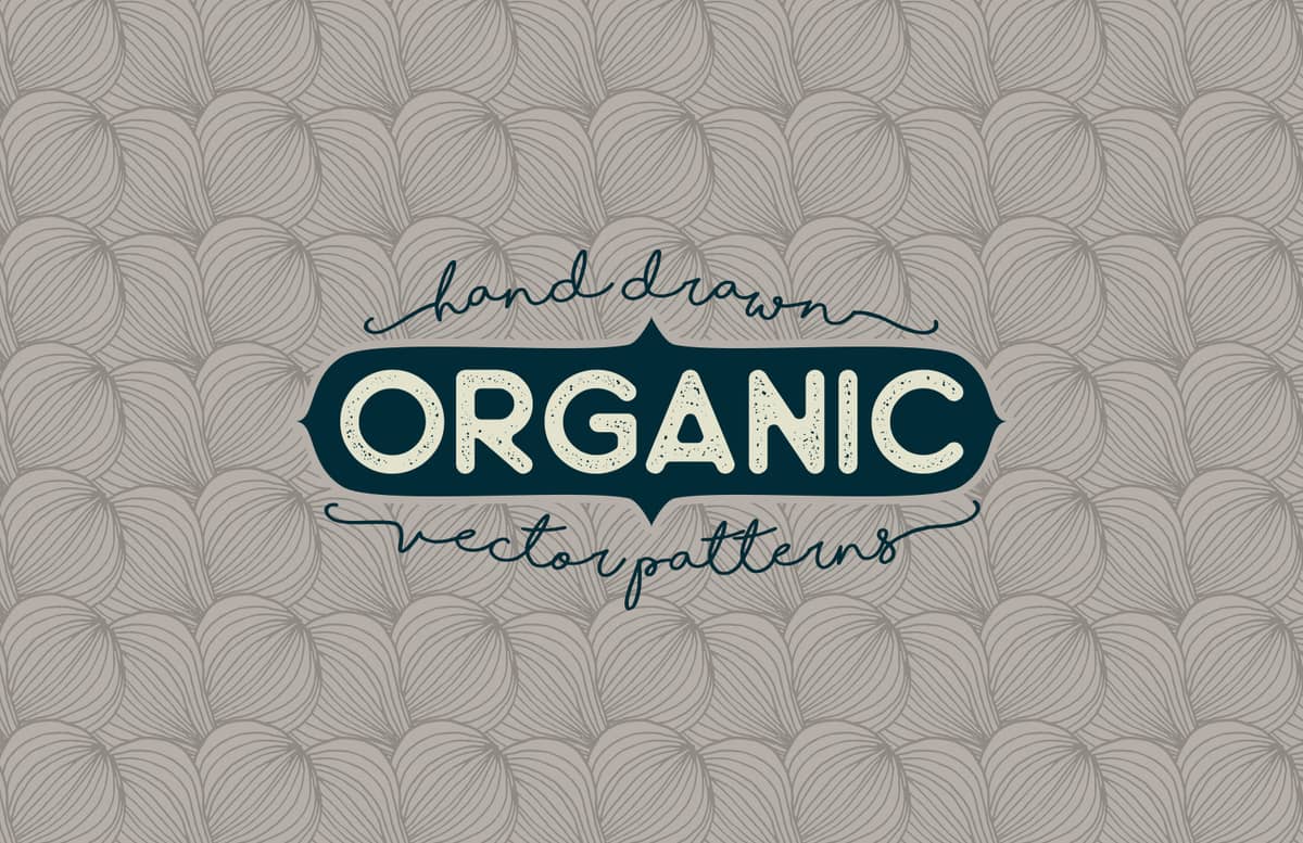 Hand Drawn Organic Vector Patterns Preview 1