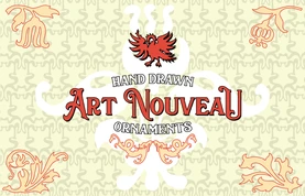Hand Drawn Art Nouveau Ornaments