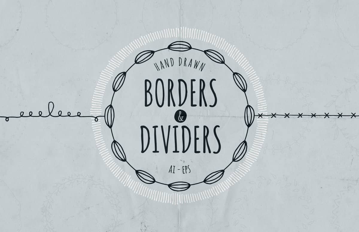 Hand Drawn Borders And Dividers Preview 1