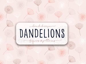 Hand Drawn Dandelions 1