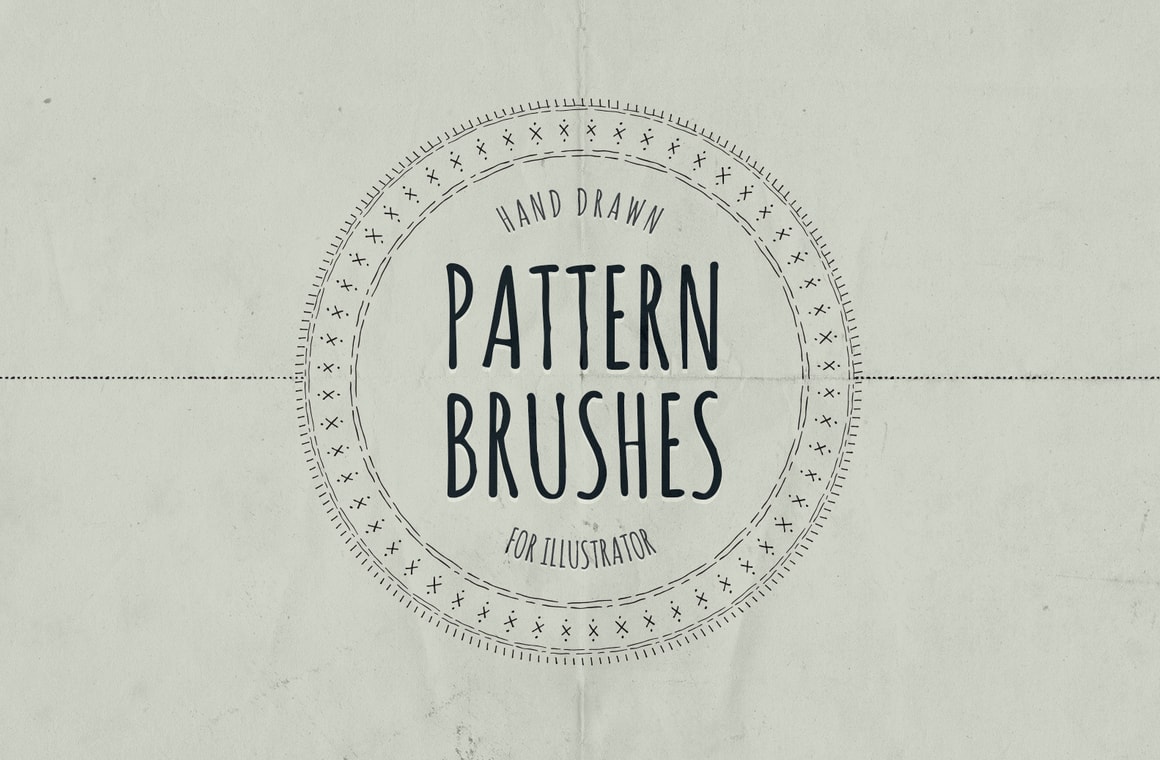 Hand Drawn Pattern Brushes - Illustrator